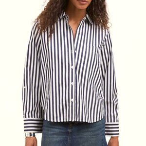 Madewell Poplin Button-Up Shirt-MED-NWT